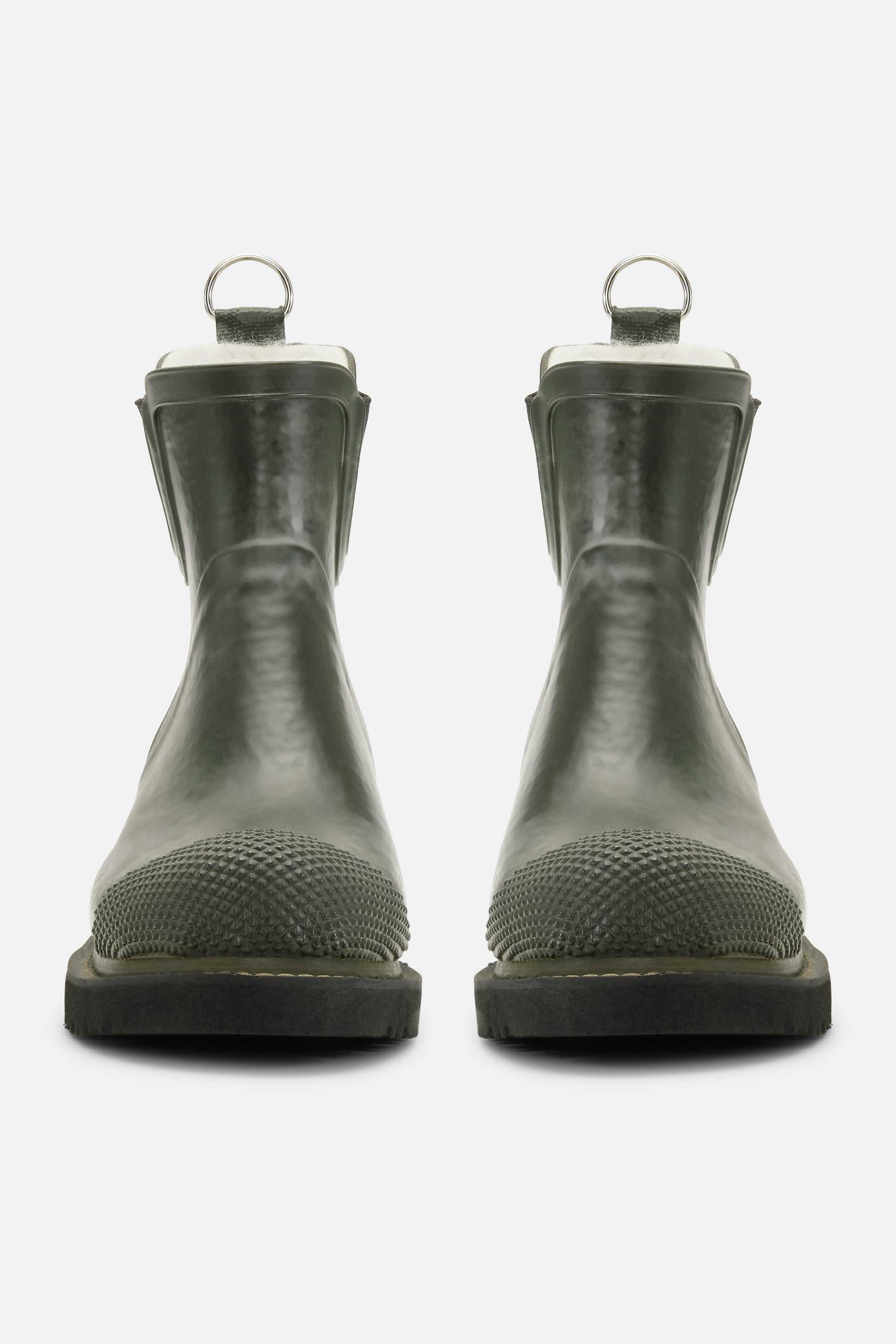 Ilse Jacobsen Hornbæk Footwear Short Rubber Boots With High Heel Rain boots 410 Army